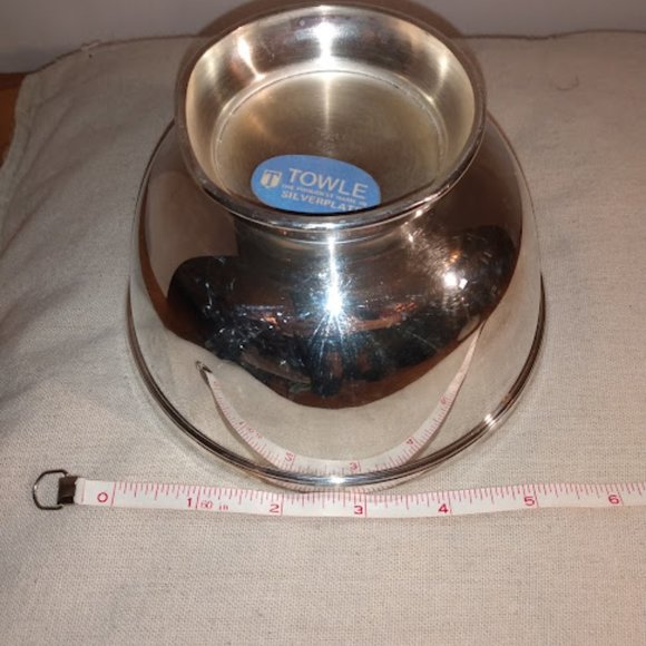 Towle: Silverplate blue enamel bowl - Picture 5 of 5